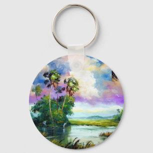 Florida Everglades Wind Keychain