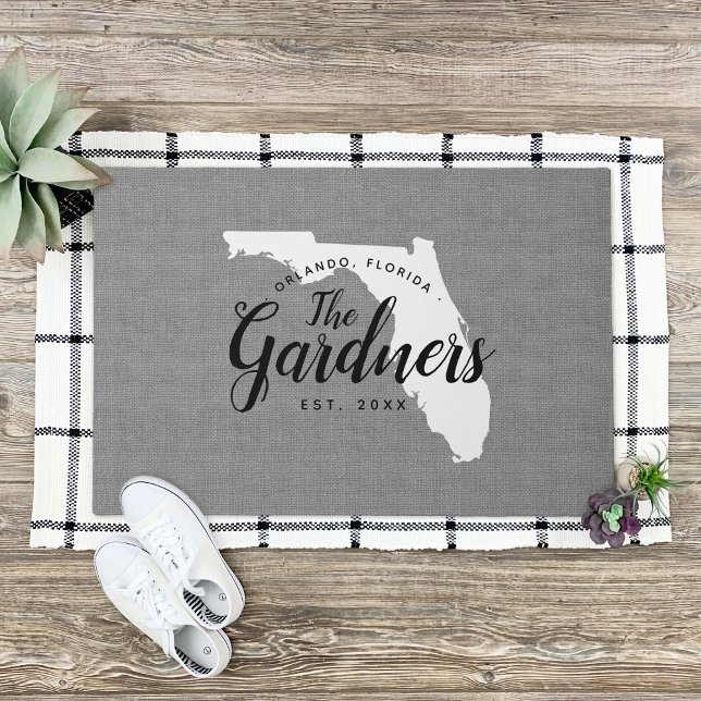 Florida Family Monogram State Doormat (Creator Uploaded)