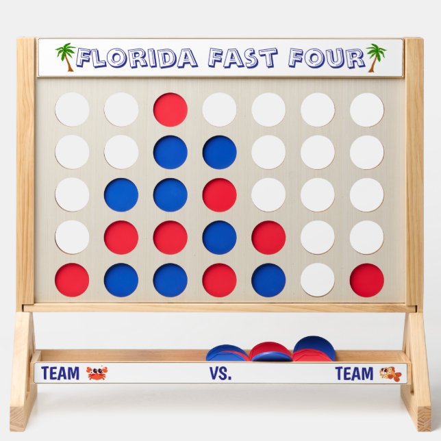 Florida Fast Four Game Team Crab vs Team Fish (Front)