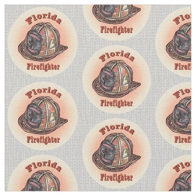 Florida Firefighter Fabric (Close Up)
