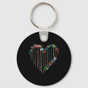 Florida Fl Citrus State Summer Miami Vibes Beach V Keychain