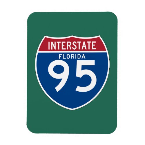 Florida FL I_95 Interstate Highway Shield _ Magnet