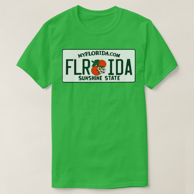 Florida  FL  License Plate  Classic  T-Shirt (Design Front)
