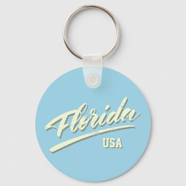 Florida FL Sunshine State Keychain (Front)