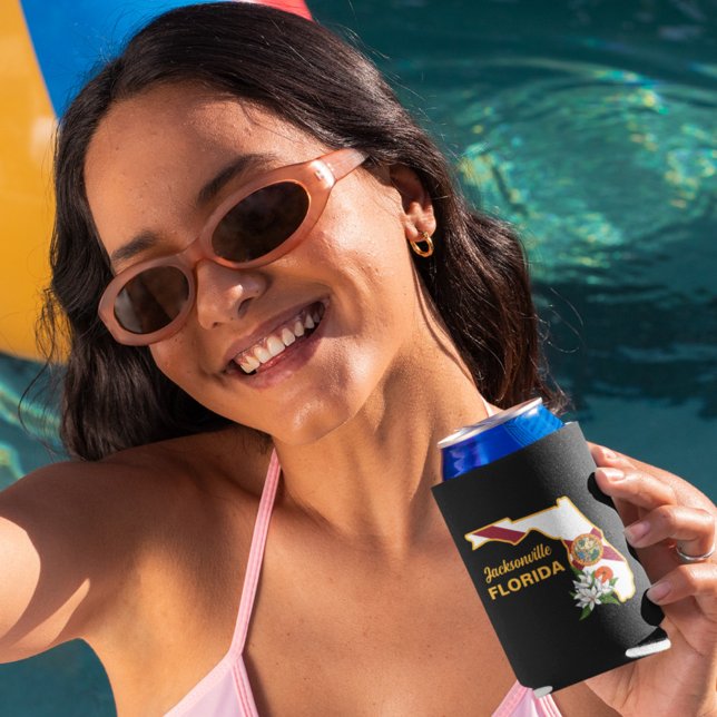 Florida Flag and Flower Custom Cooler (Creator Uploaded)