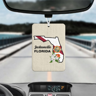 Florida Flag and Flower Orange Blossom Air Freshener