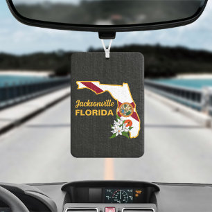 Florida Flag and Flower Orange Blossom Air Freshener