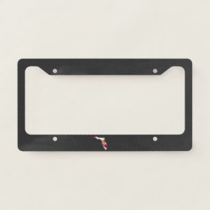 Florida flag and map license plate frame
