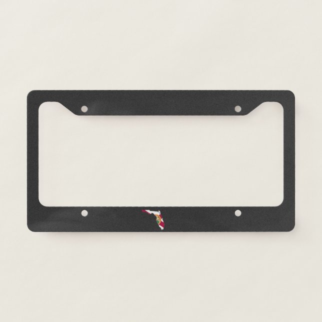 Florida flag and map license plate frame (Front)