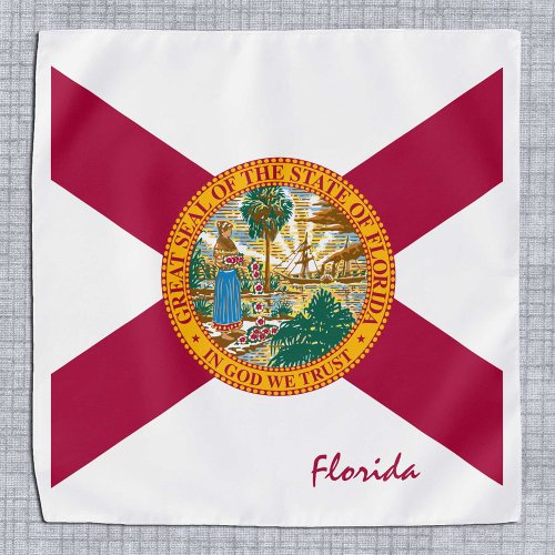 Florida Flag bandana Florida patriot fashion USA Bandana