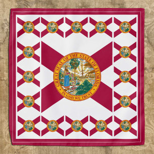 Florida Flag Bandana, patriotic fashion USA Bandana
