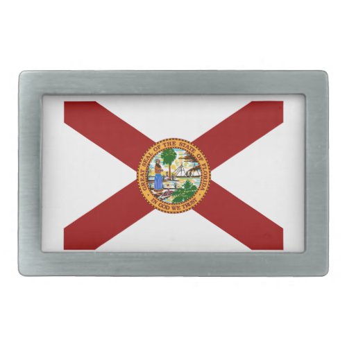 Florida flag belt buckle