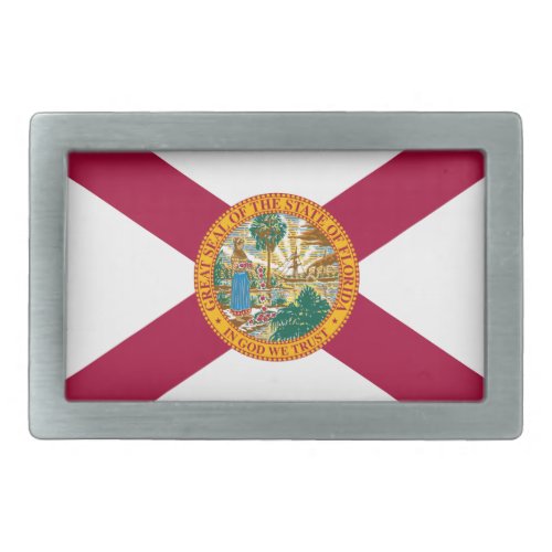 Florida flag belt buckle