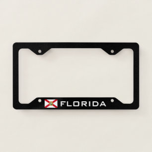 Florida Flag Black License Plate Frame