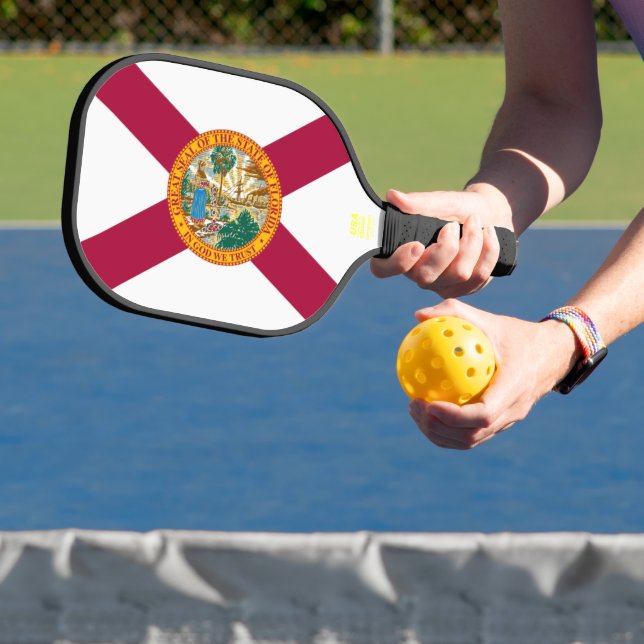 Florida Flag  Carbon Fiber Pickleball Paddle (Insitu)