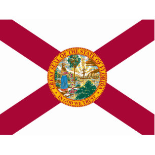Florida flag cutout