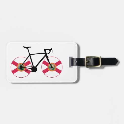 Florida Flag Cycling Luggage Tag