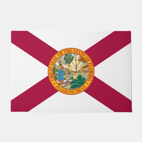 Florida flag doormat