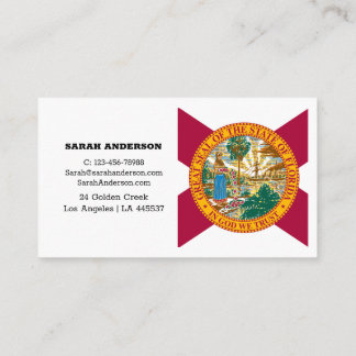 Florida Flag Elegant Business Cards / USA