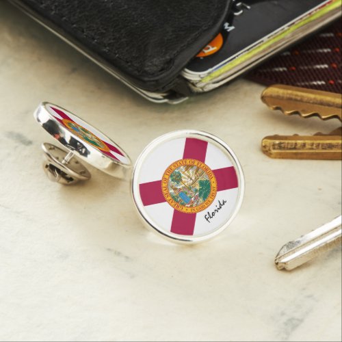 Florida Flag  Florida State USA  sports Lapel Pin