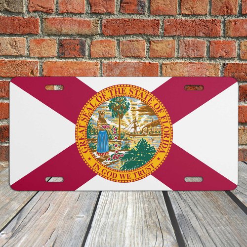 Florida Flag  Florida States America USA Sports License Plate