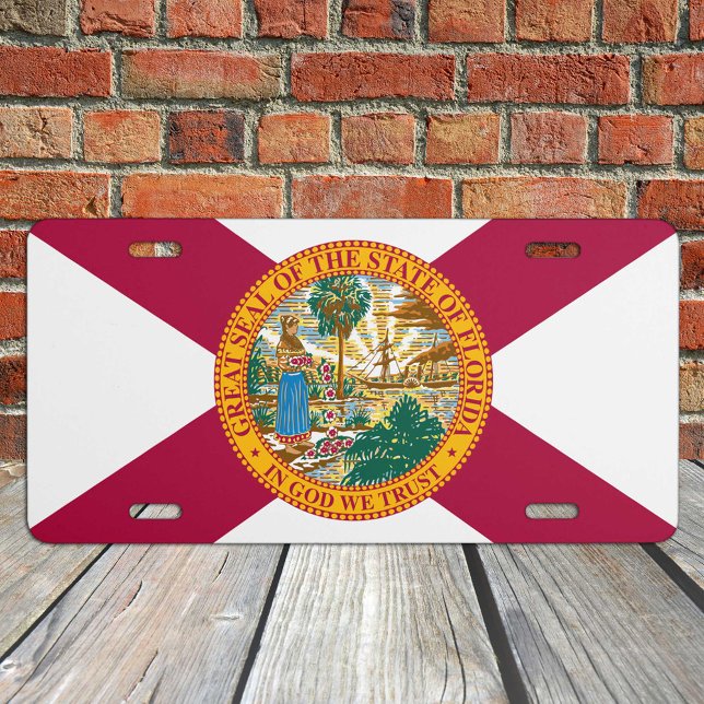 Florida Flag & Florida States America, USA /Sports License Plate (Creator Uploaded)