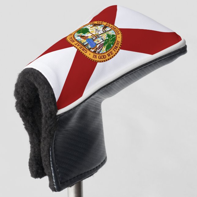 Florida flag golf head cover (3/4 Front)