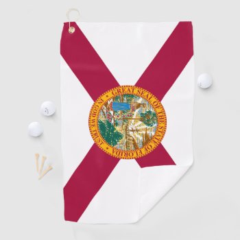 Florida Flag Golf Towel by FlagGallery at Zazzle
