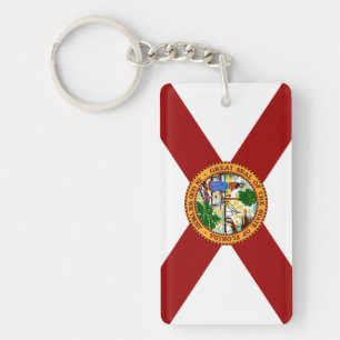 Florida flag keychain