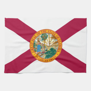 Florida flag kitchen towel