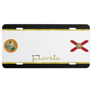 Florida flag license plate