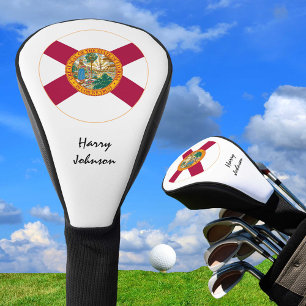 Florida Flag & Monogrammed Golf Clubs Cover