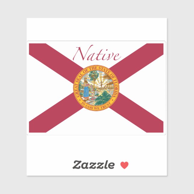 Florida Flag Native Sticker (Sheet)