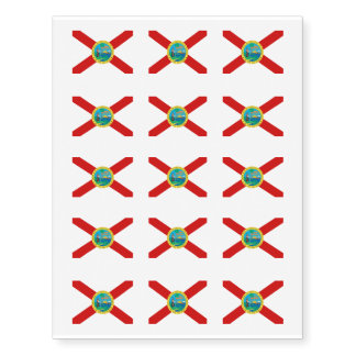 FLORIDA Flag Pattern -.png Temporary Tattoos