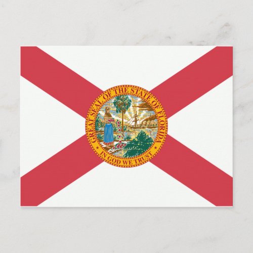 Florida Flag Postcard