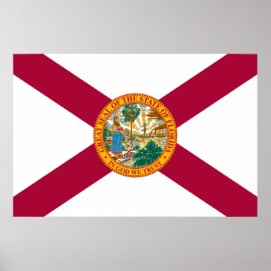 Florida flag poster