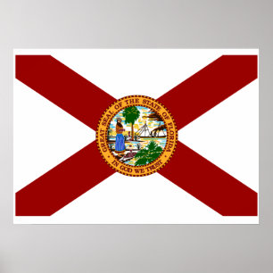 Florida flag poster