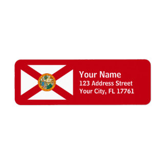 Florida Flag Return Address Labels