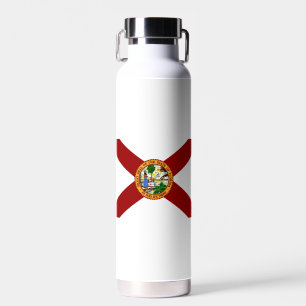 Florida flag-Seal Water Bottle