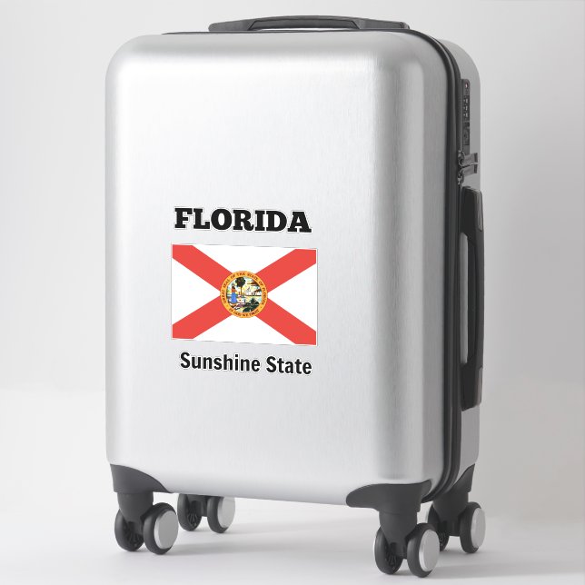 Florida Flag Sticker (Suitcase)