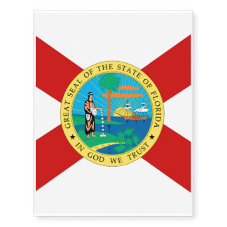 FLORIDA Flag Temporary Tattoos