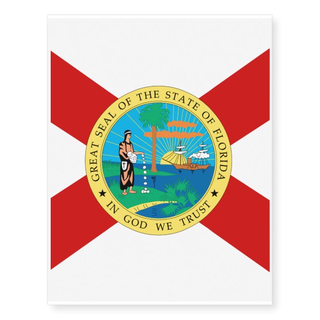 FLORIDA Flag Temporary Tattoos (Front)