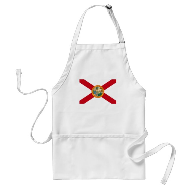 Florida Flag: The Sunshine State of Floridians Adult Apron (Front)