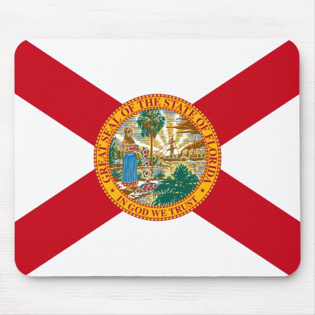 Florida Flag: The Sunshine State of Floridians Mouse Pad (Front)