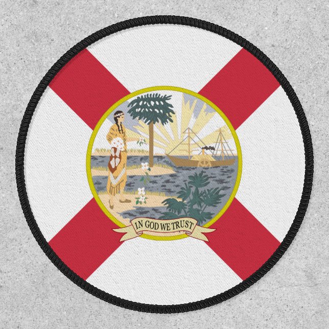 Florida Flag: The Sunshine State of Floridians Patch (Front)