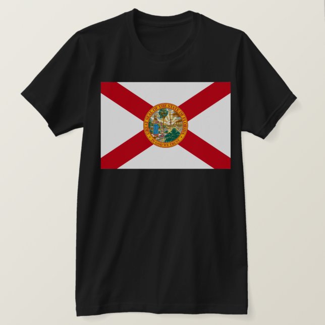 Florida Flag: The Sunshine State of Floridians T-Shirt (Design Front)