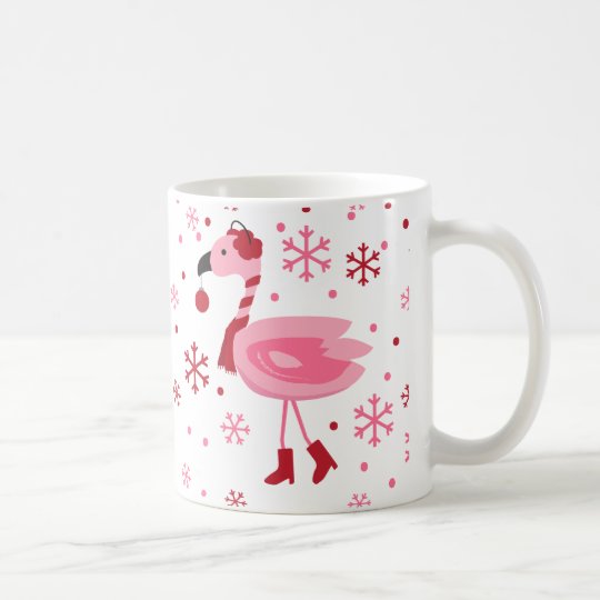 Florida Flamingo Tropical Beach Christmas Holiday Coffee Mug Florida Flamingo Tropical Beach Christmas Holiday Coffee Mug