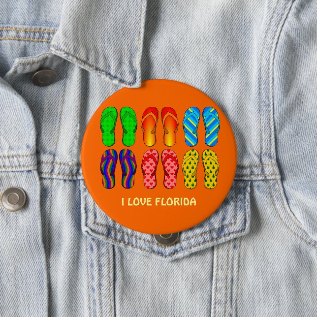 Florida: Flip Flops Button (In Situ)