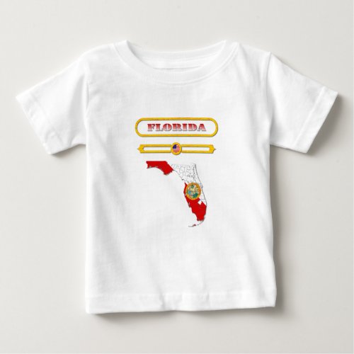 FLORIDA FLORIDA MAP USA SAMER BRASIL BABY T_Shirt