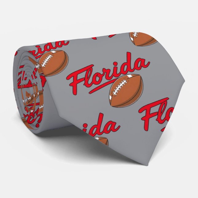 Florida Football Team Spirit  Neck Tie (Rolled)